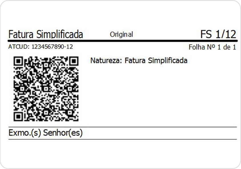 QR Code nas Faturas